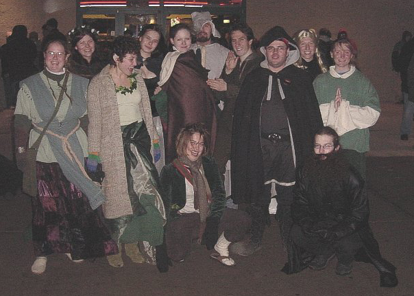 The whole costumed group - photo by Jack Barker